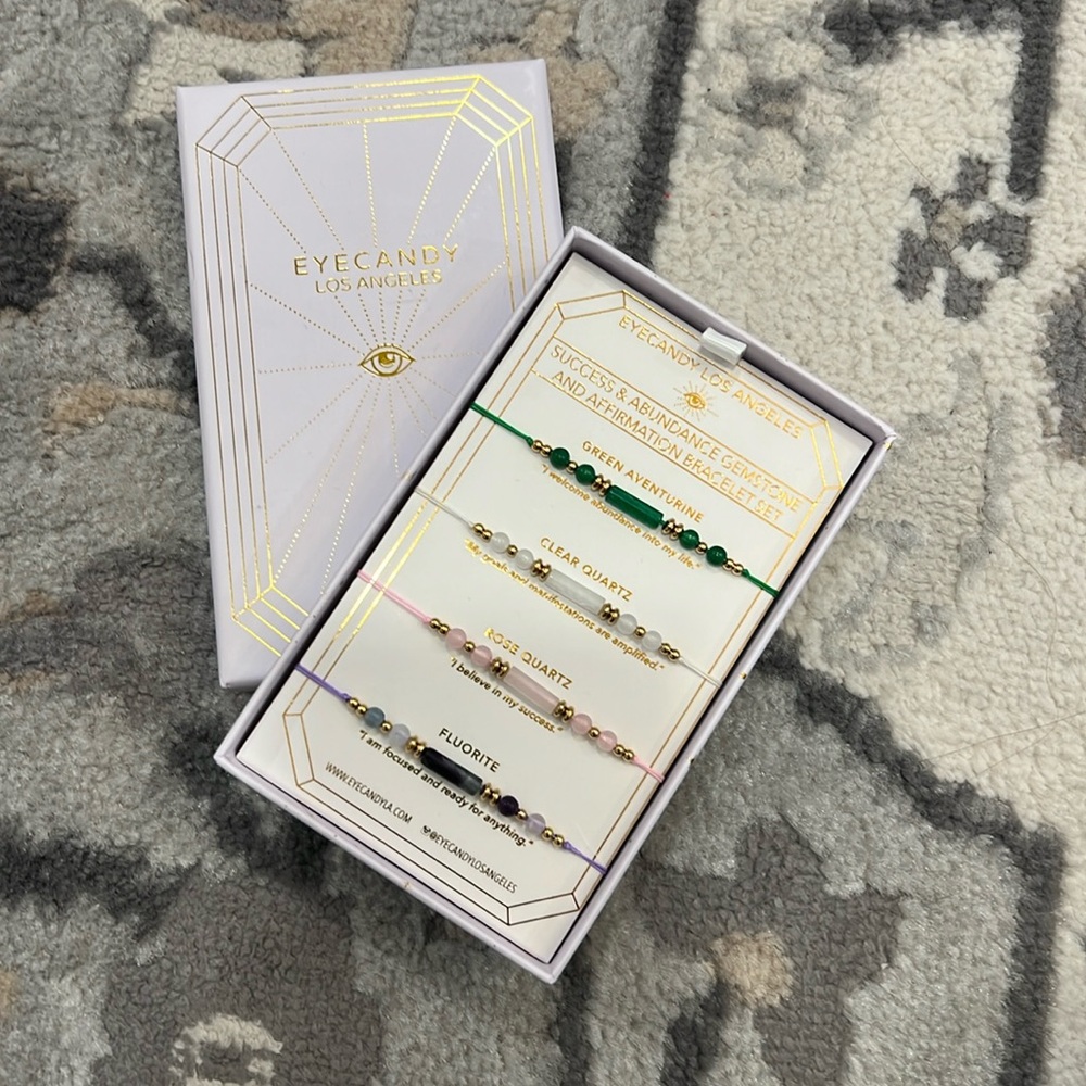 Crystal Bracelets- 4 pack